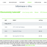 TradeCentrum kalendář