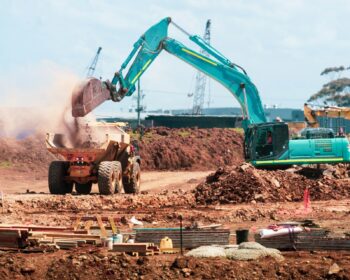 bagr, stavba, dálnice, cesta, highway, civil engineering