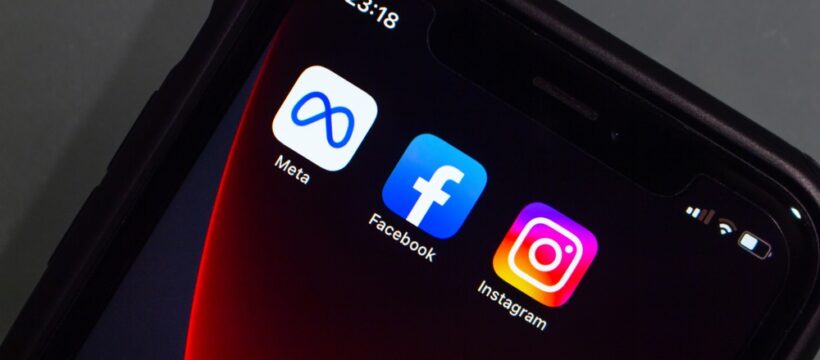 meta, Facebook, instagram, aplikace, displej, mobil